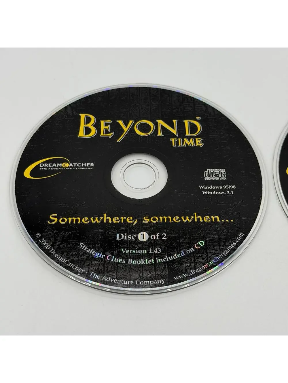 Beyond Time (1997)  DreamCatcher - PC CD-ROM Video Game ** Disc Only **
